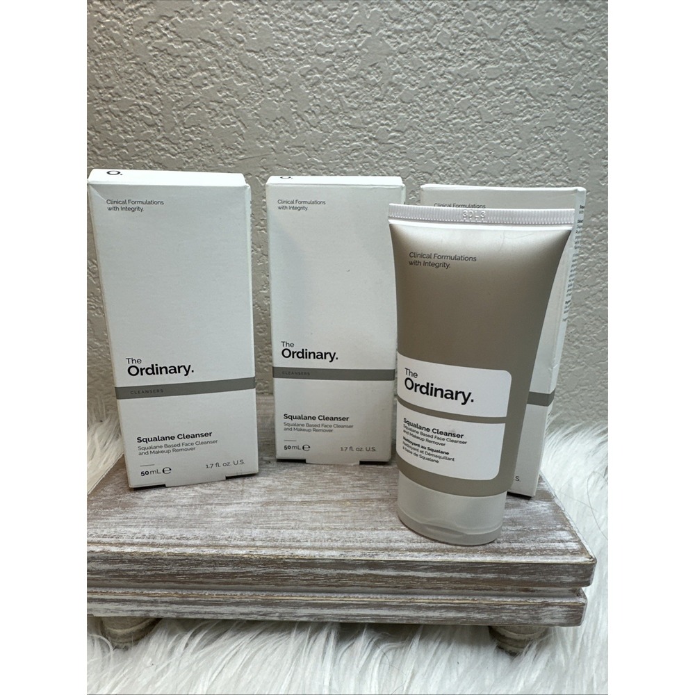 $19 🌙 3 The Ordinary Squalane Based Face Cleanser - Set Of 3 x 50mL  1.7